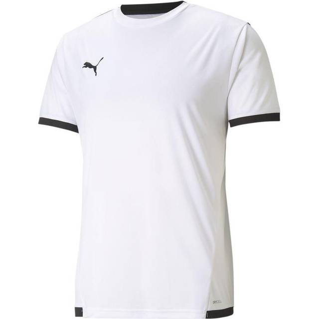 PUMA herr T-shirt Teamliga Jersey, Puma Vit- PUMA svart, XL