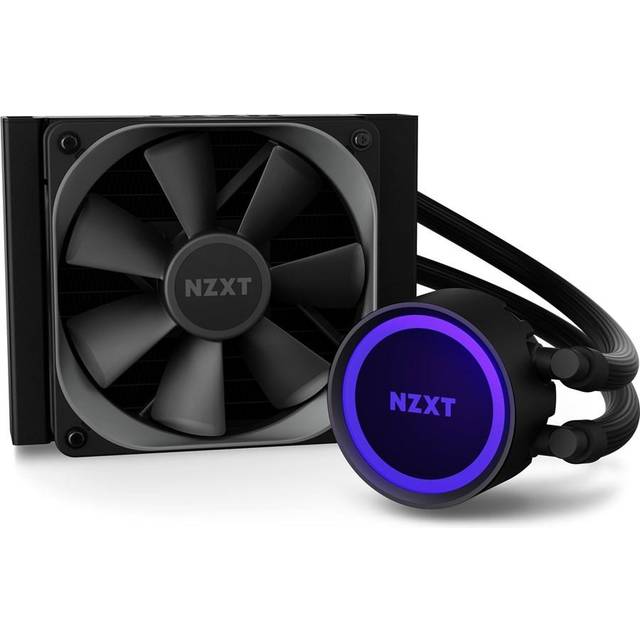 NZXT Kraken 120 - RL-KR120-B1 - AIO RGB CPU liquid cooler - Quiet and effective - Quiet operation - Ring RGB LED - Aer P 120mm radiator fan (included), black