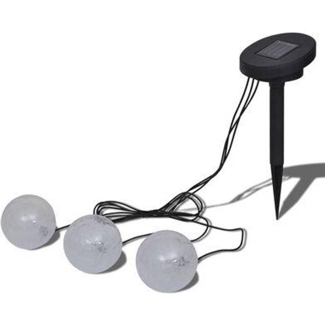 vidaXL Solar Powered Light Balls Bedlampe 3stk