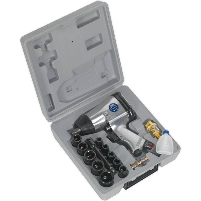 Sealey Air Impact Wrench Kit with Sockets 1/2" Square Drive