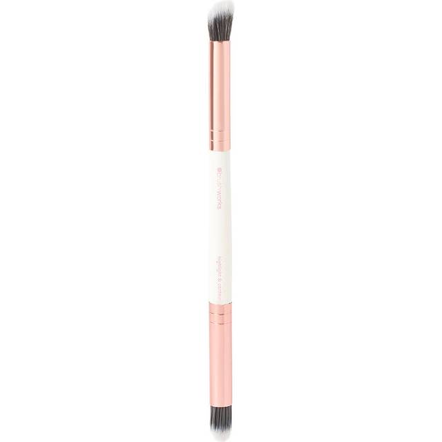 Brushworks brushworks Highlight and Contour Brush White/Gold