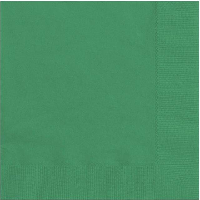 20 Emerald Green Luncheon Napkins