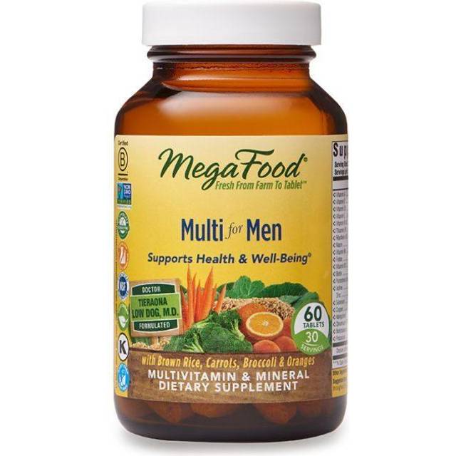 MegaFood  Men's Advanced Multivitamin  60 Tablets