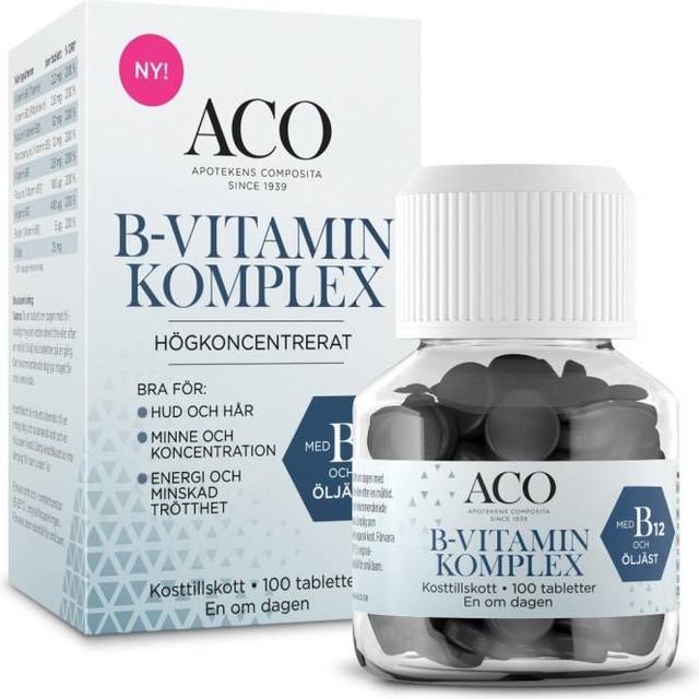 ACO B-vitamin Komplex 100 tabletter
