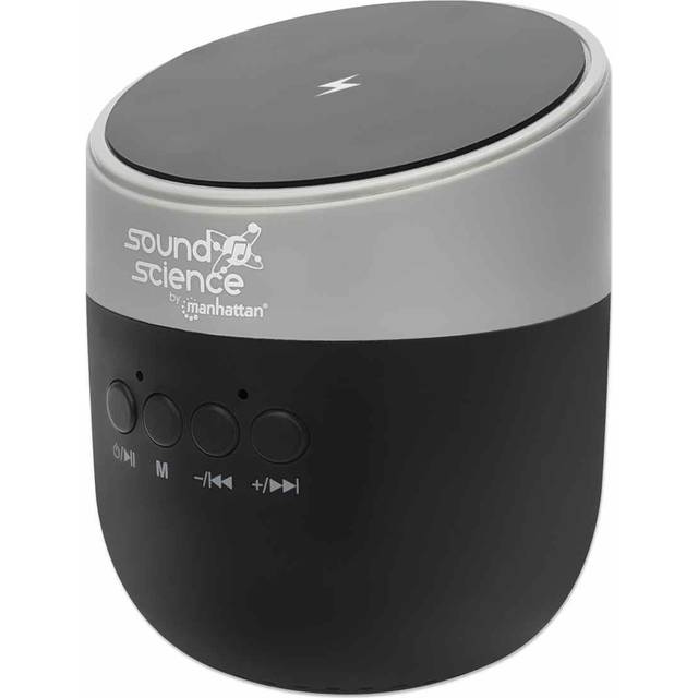 Manhattan Metallic Bluetooth Speaker- Wireless Charging Pad Micro Sd 165051