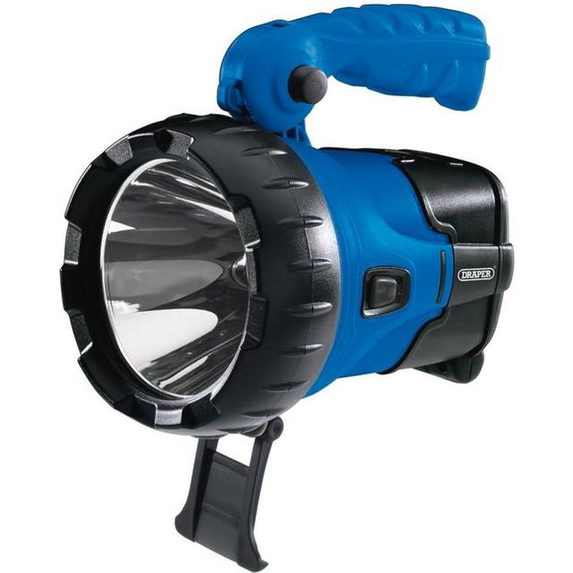 Draper 10w LED Rechargeable Spotlight Torch Blue
