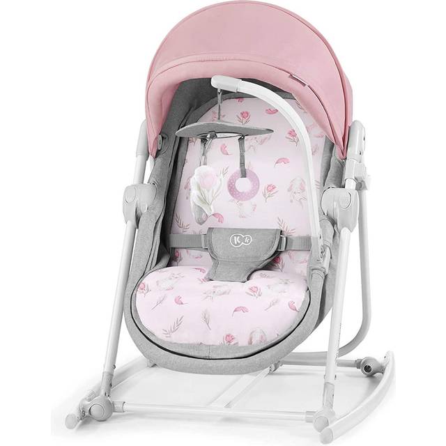 Kinderkraft UNIMO 2020 5in1 Cot, Cradle, Bouncer, Rocker & Seat Cradle-Peony Rose