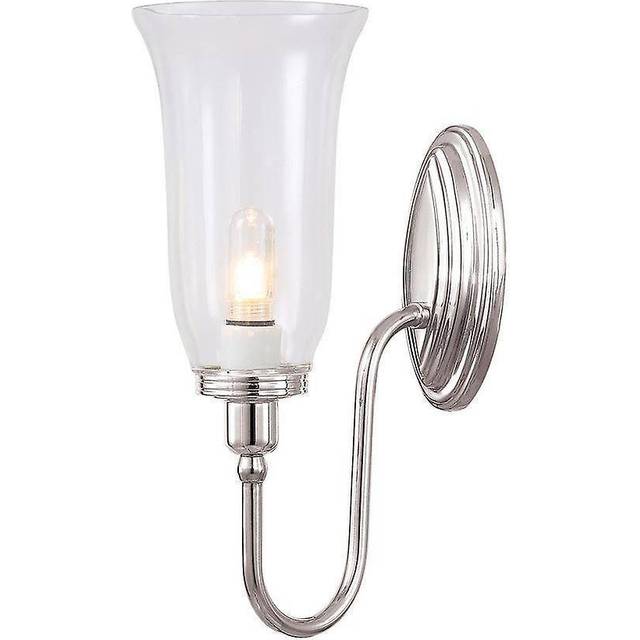 Elstead BATH/BLAKE2 PN Blake One Light Wall Light Polished Nickel LED