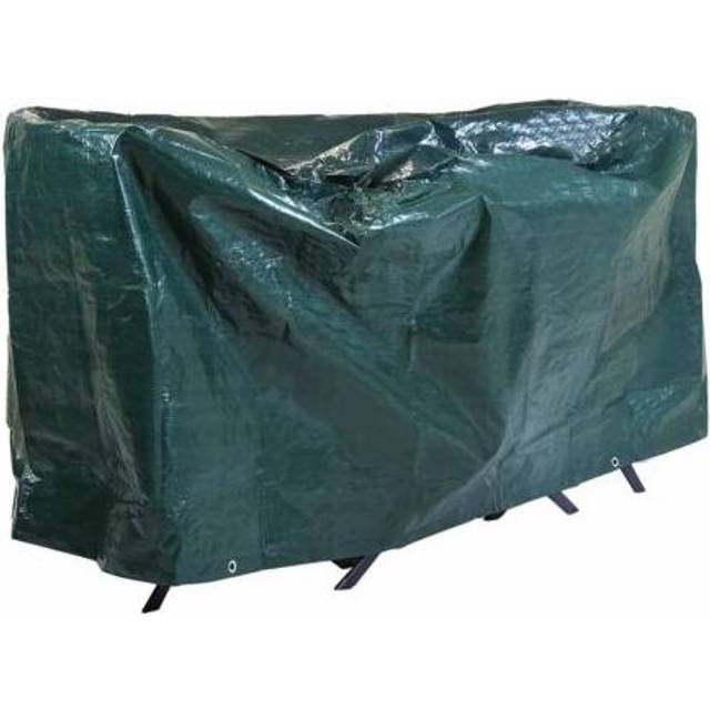 Charles Bentley Small Round Bistro Set Tarpaulin Garden Furniture Cover, Green