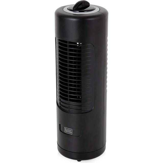 Black & Decker Low Noise Mini Tower Fan With 2 Speeds, 12-Inch 18W, Black, Bxft50003Gb - One Colour