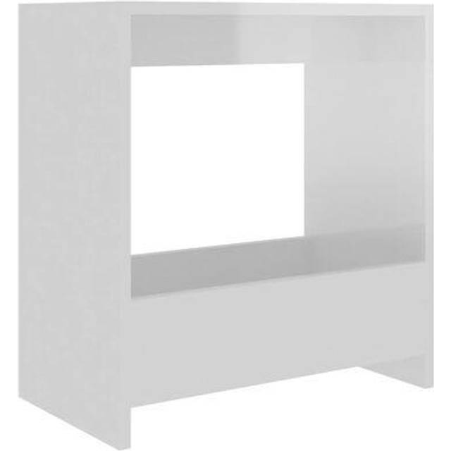 Vidaxl Side Table Black 50X26X50 Cm Engineered Wood, Black