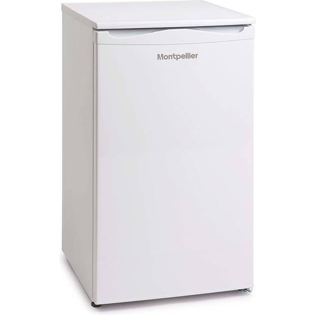 48cm Under Counter Larder Fridge In White, 90L Capacity - Montpellier MLA48W-1