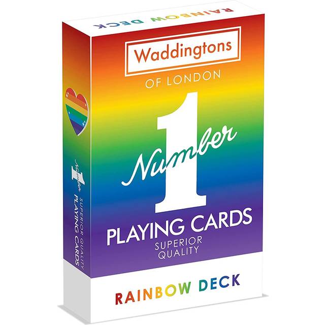 Waddingtons nummer 1 regnbågsspelkortspel, lys upp dina favoritspel inklusive Snap and Poker med detta däck, perfekt resekamrat, present och leksak för pojkar, flickor och vuxna i åldern 6 plus