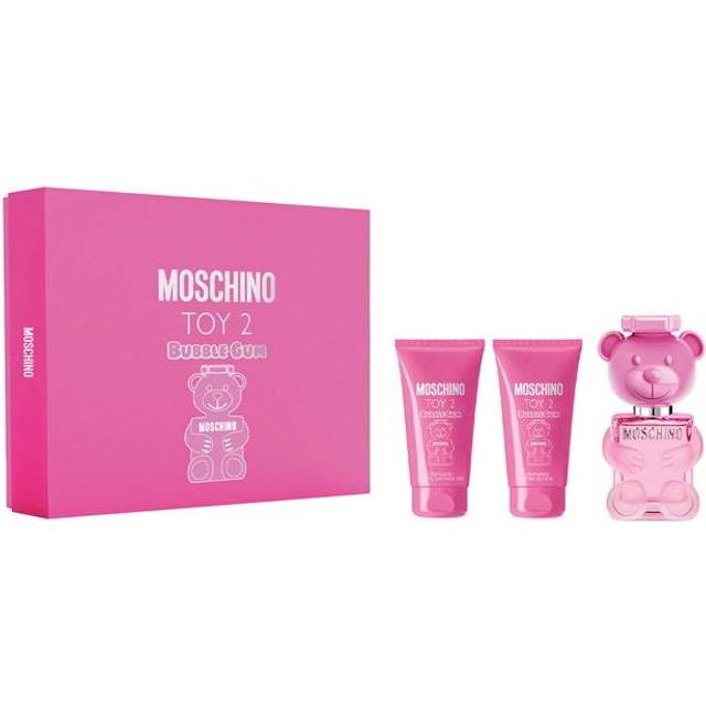 Moschino Toy 2 Bubble Gum Gift Set 50ml Eau De Toilette + 50ml Body Lotion + 50ml Shower Gel