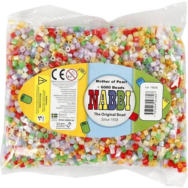 Nabbi Medium Tube Beads Mother of Pearl - 6000 pcs