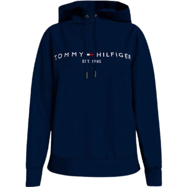 Cotton Blend Hoodie - Navy - M