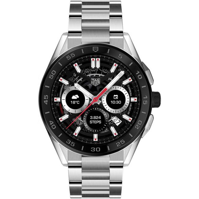 TAG Heuer Watch Connected 45 Steel Bracelet - Black