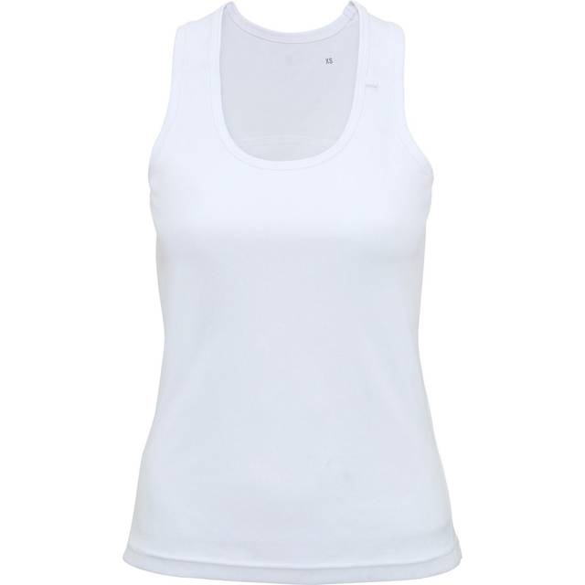 (XS, White) Tri Dri Womens/Ladies Panelled Fitness Sleeveless Vest