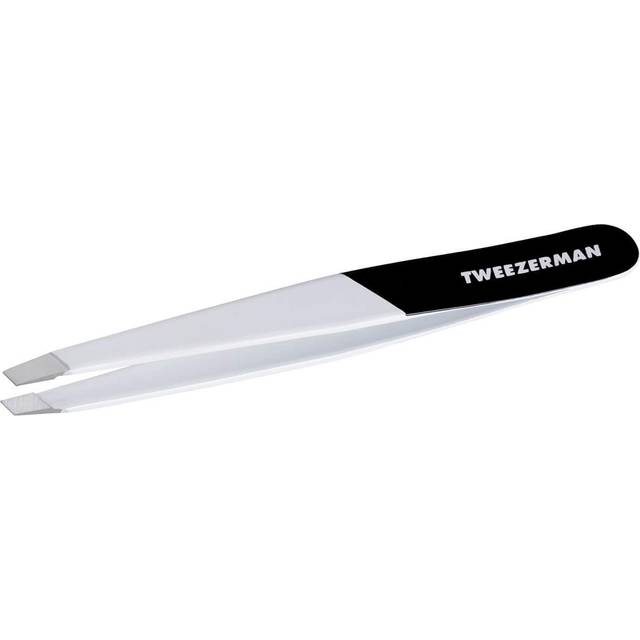 TWEEZERMAN Pincett (snedställda spetsar, ögonbrynspincett, professionell kvalitet, rostfritt stål), Midnight Strike