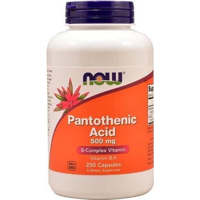 NOW Foods  Pantothenic Acid  500 mg  250 Veg Capsules