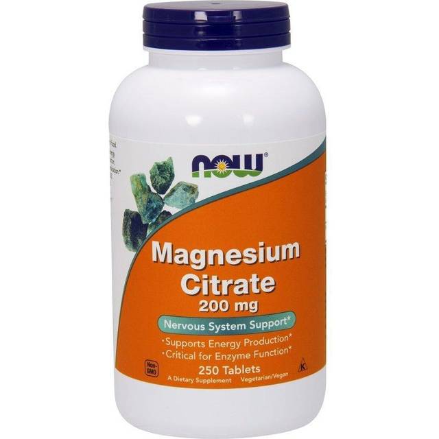 NOW Foods  Magnesium Citrate  200 mg  250 Tablets