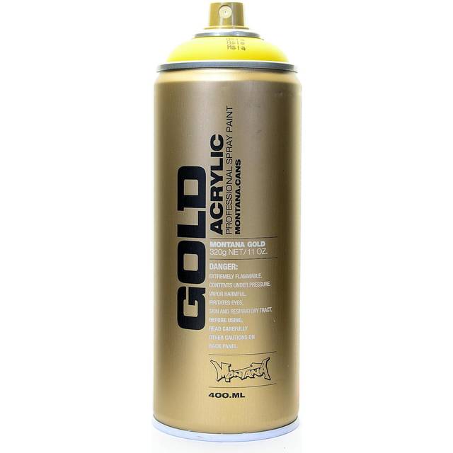 Montana GOLD Acrylic Spray Paint 400ml Asia G1040 - Yellow
