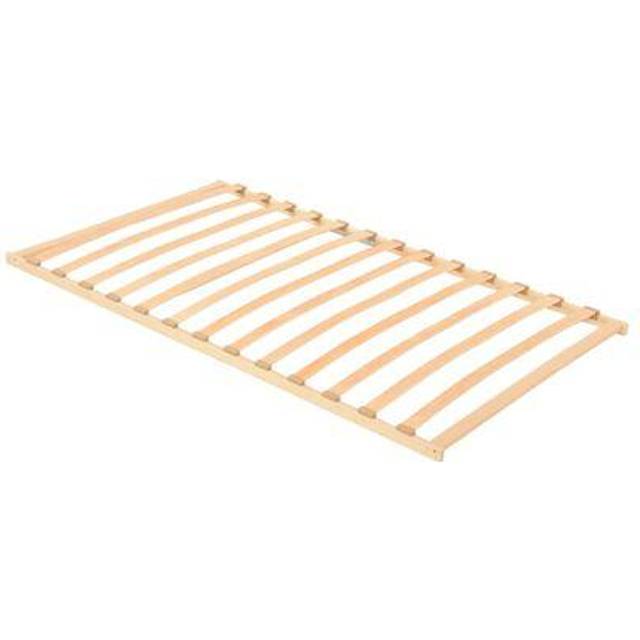 vidaXL Slatted Bed without Mattress Base with 13 Slats 100x200cm - Brown
