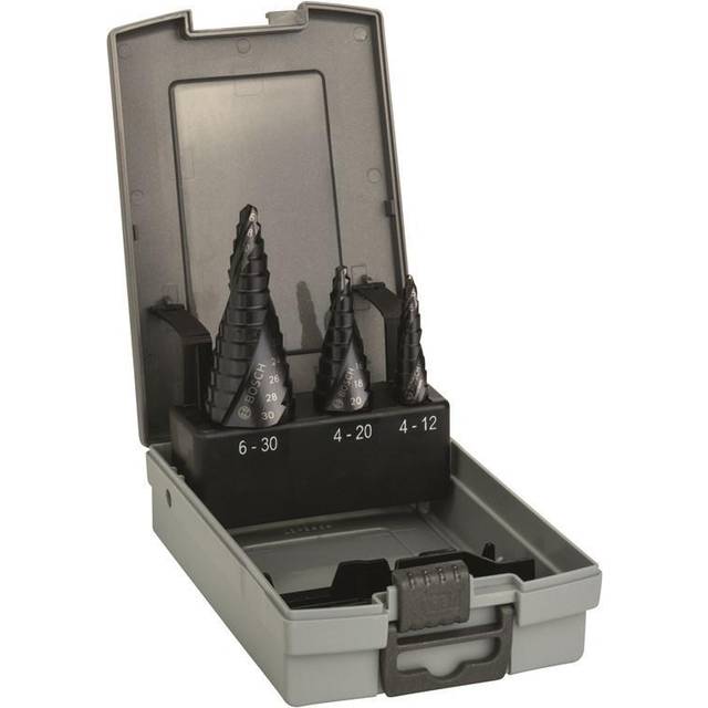 Bosch 3 Piece HSS-AlTiN Step Drill Bit Set