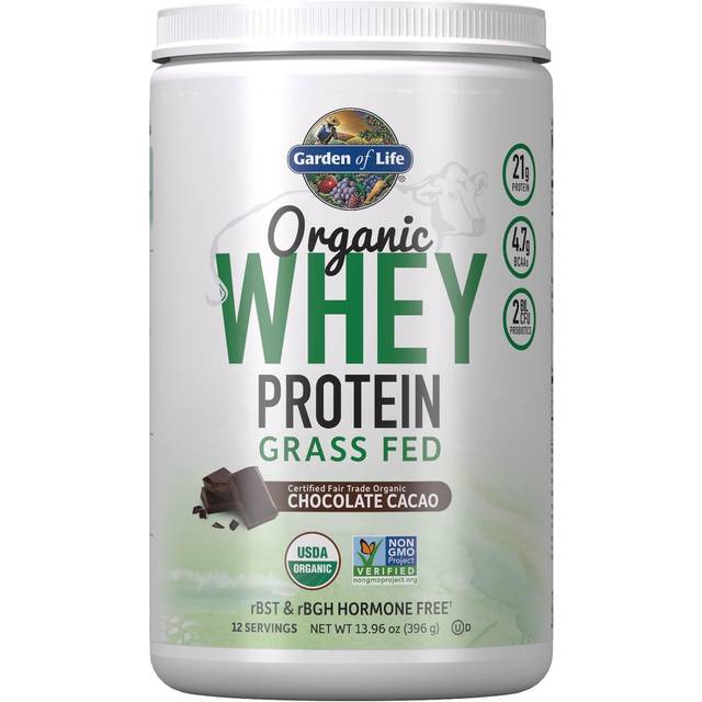 Garden of Life - Organic Whey Protein - Grass Fed, Chocolate Cacao - 396g