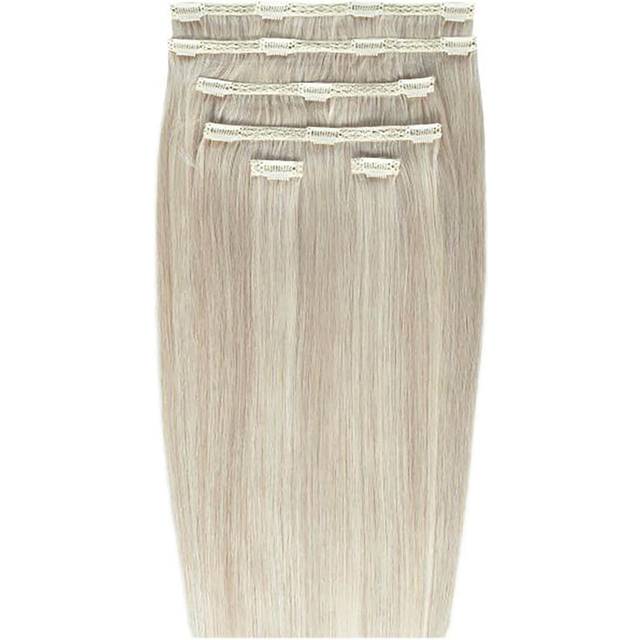 Beauty Works Double Hair Set Clip-In Extensions 18 Inch 100% Remy Hair, Blondette, Women