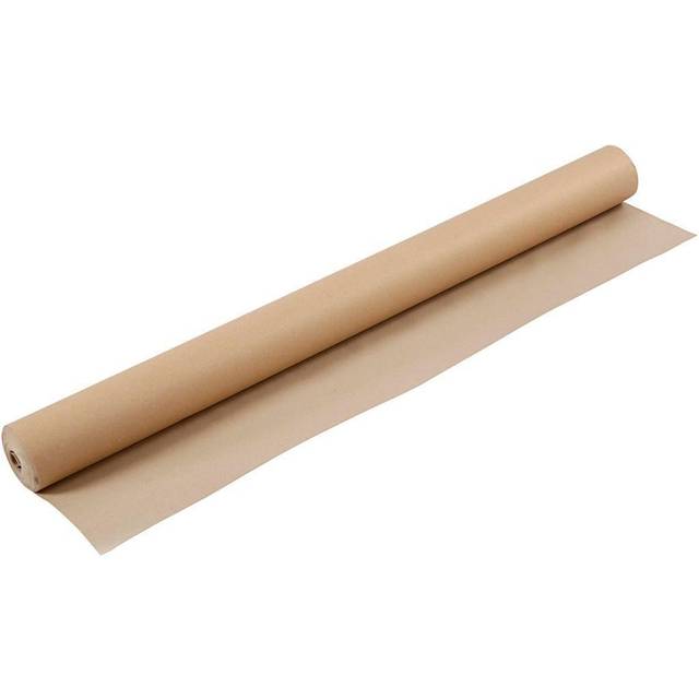 Karduspapper på rulle - B: 96 cm x 30 meter - 130 g - Brun