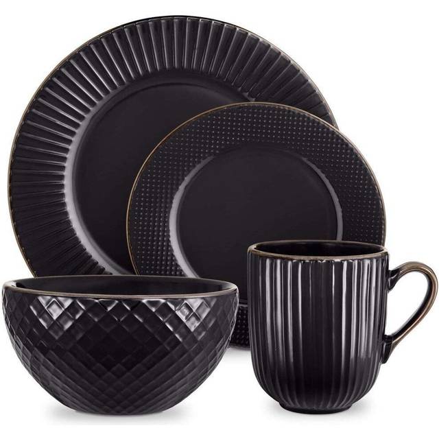 Tower Empire Grey 16 Piece Dinnerware Set
