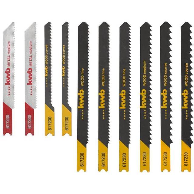 Einhell kwb 10 Piece U-Shank Jigsaw Blade Set