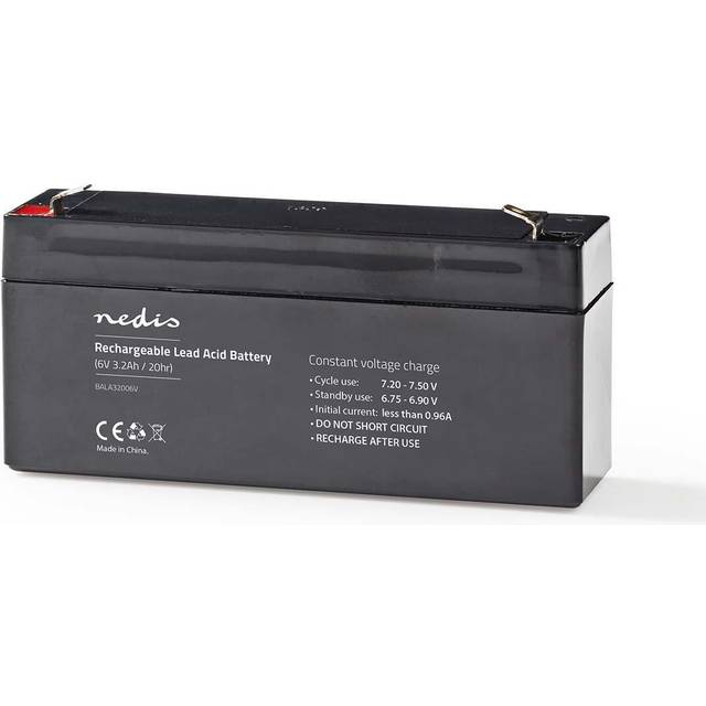 6v 6 Volt 3.2Ah 3200mAh Sealed Rechargeable Lead Acid Battery 134 mm x 35 mm x 61 mm