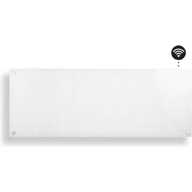 Mill Glass WiFi Panelradiator 1300W 230V 1050x400x80mm Vit