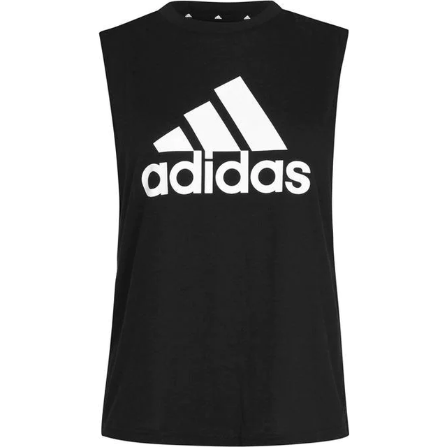 adidas Kvinnor Essentials Big Logo Tank Top, Black/White, XS