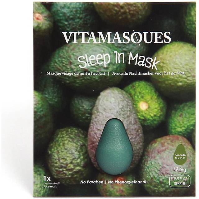 Vitamasques Sleep In 3d Masks Avocado 2 Bælg) Lifting Transparent