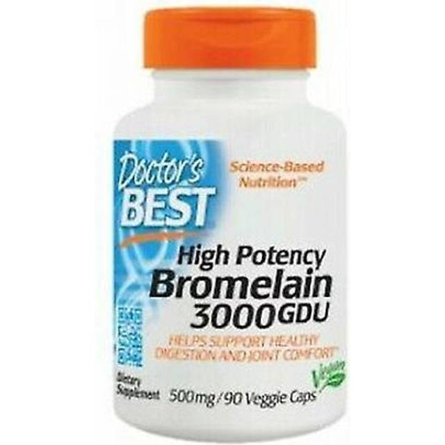 Doctor's Best  High Potency Bromelain  500 mg  90 Veggie Caps