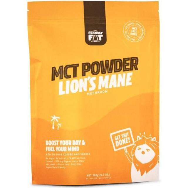 The Friendly Fat Company C8 MCT-Pulver m Lions Mane Mushroom, 200 g