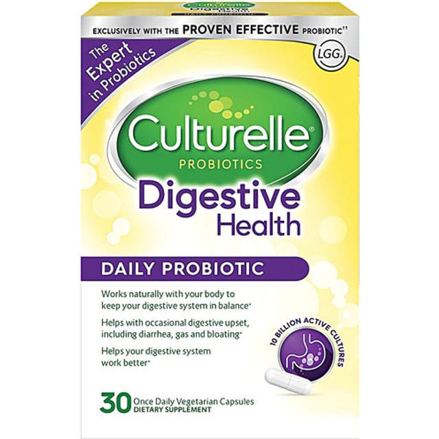 Culturelle  Probiotics  Digestive Daily Probiotic  30 Vegetarian Capsules