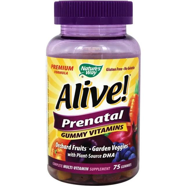 Nature's Way  Alive! Prenatal Premium Gummy  Strawberry & Lemon  75 Gummies