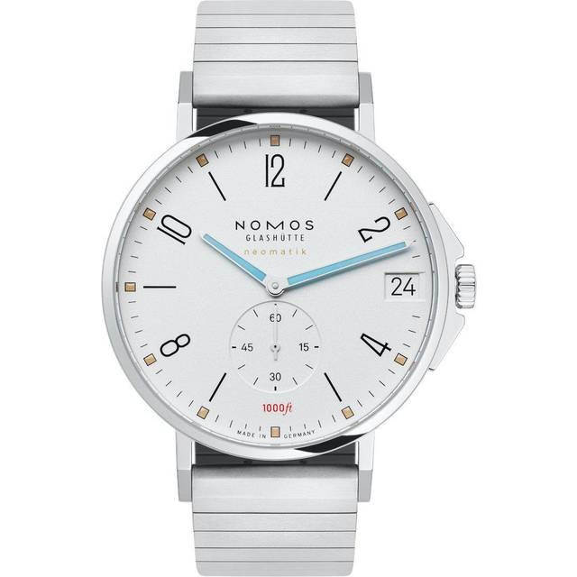 Nomos Glashütte Herrenuhr Tangente Sport neomatik 42 Datum 580 - silber