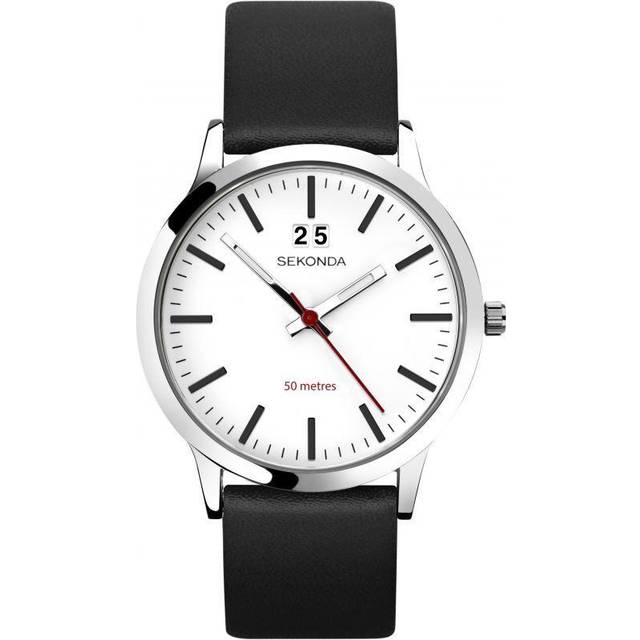 Sekonda Nordic Modern White Dial Watch 1939 - Black