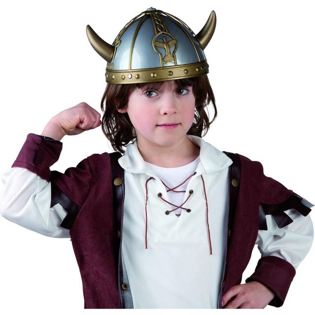 Child's viking helmet fancy dress accessorie one size