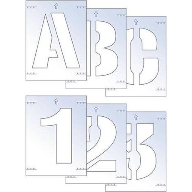 Scan 9404 Letter &amp; Number Stencil Kit 50mm