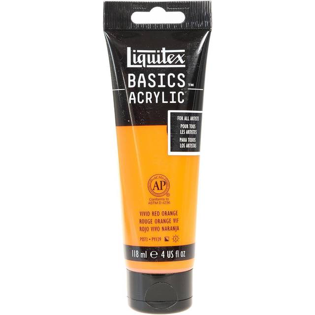 Liquitex Basics Acrylic Paint 118ml - Vivid Red Orange