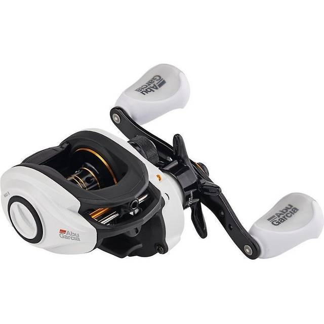 Abu Garcia Max Pro lågprofil Baitcast-rulle, storlek LP (1539730), 7 x rostfria kullager + 1 x rulllager, syntetisk stjärndrag, max 6,8 kg, vänsterhänt (låda)