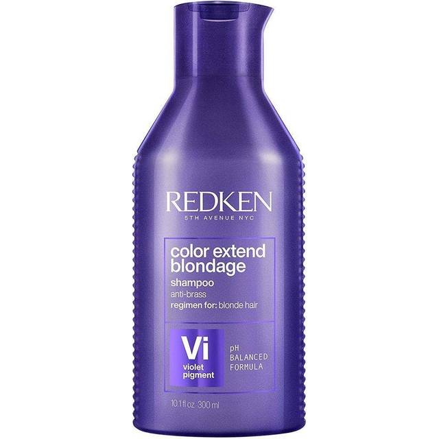 Redken Hårschampo för blont och blont hår utan gula nyanser, färg extend blondage schampo, 1 x 300 ml