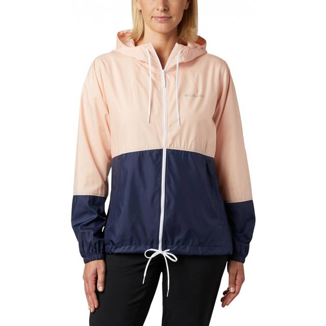 Columbia Women's Flash Forward Windbreaker Peach Cloud, Nocturnal, XS