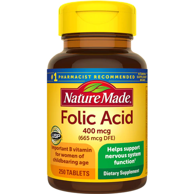 Nature Made  Folic Acid  250 Tablets